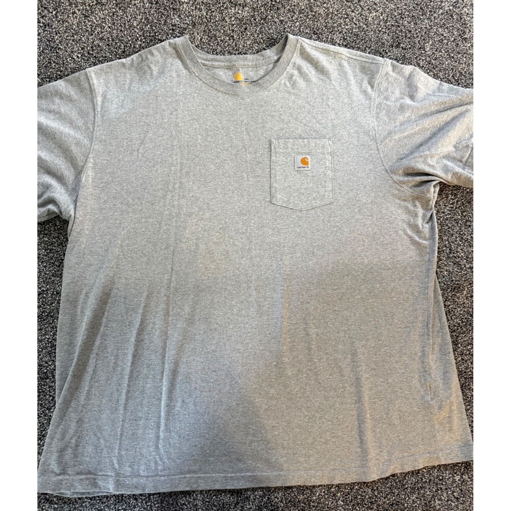 Carhartt K87 Pocket T-Shirt Mens 3XL Gray Original Fit Workwear Heavyweight Tee